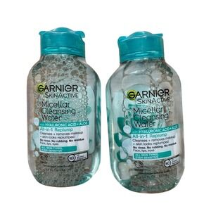 Garnier SkinActive Micellar Cleansing Water Hyaluronic‎ Acid Aloe 3.4oz Set of 2